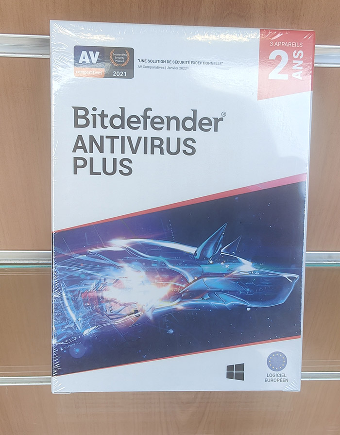 BitDefender Antivirus Plus - Boite - 2 ans / 3 postes